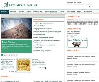 Ardhmeriaonline.com(Studime, Histori, Ceshtje Sociale, Vizion, Spiritualitet, Aktualitet, Fetva ) Screenshot