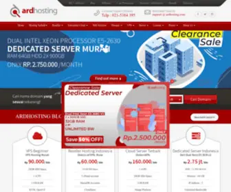 Ardhosting.com(Web Hosting Indonesia Terbaik) Screenshot