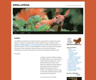 Ardillapedia.com(Enciclopedia Especializada) Screenshot