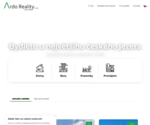 Ardoreality.cz(Ardo Reality) Screenshot