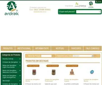 Ardrak.com.br(Néctar de Gengibre Menta) Screenshot