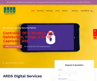 Ardsdigital.com(ARDS Digital Services) Screenshot