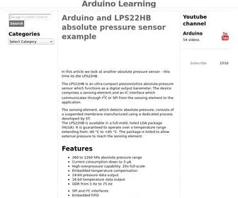 Arduinolearning.com(Arduino Learning) Screenshot