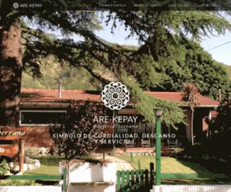 Are-Kepay.com.ar(Are-Kepay, pequeña hostería serrana en Villa Carlos Paz) Screenshot