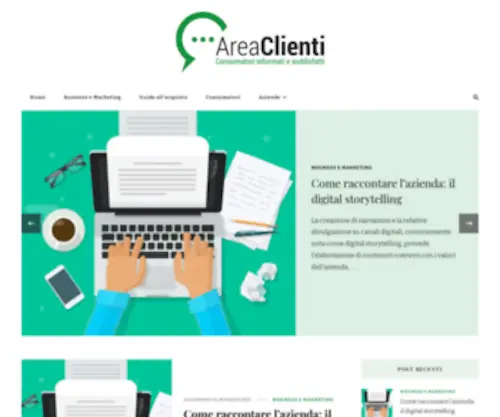 Area-Clienti.com(Produzione, vendita, servizi) Screenshot