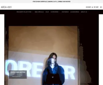 Area001Shop.com(AREA) Screenshot