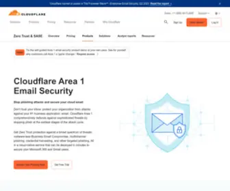 Area1Security.com(Cloud Email Security) Screenshot