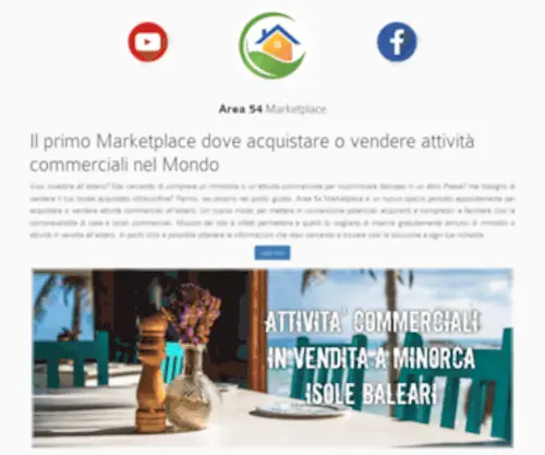 Area54Marketplace.com(Area 54 Marketplace · Un portale dove vendere o acquistare attività commerciali nel Mondo) Screenshot