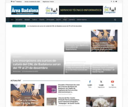 Areabadalona.com(Area Badalona) Screenshot