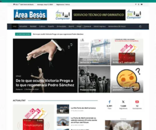 Areabesos.com(Àrea Besòs) Screenshot