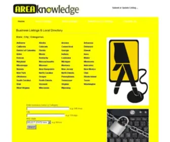 Areaknowledge.com(Business Listings & Local Directory) Screenshot