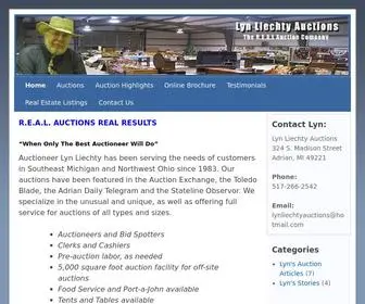 Arealauction.com(Lyn Liechty Auctioneer) Screenshot