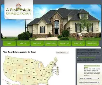 Arealestatedirectory.com(Real Estate Directory and Real Estate Resources) Screenshot