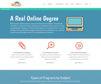 Arealonlinedegree.com(A Real Online Degree) Screenshot