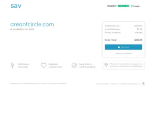Areaofcircle.com(The premium domain name) Screenshot