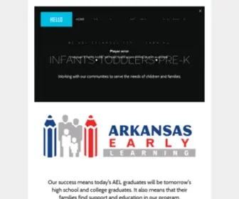 Arearlylearning.org(Arkansas Early Learning) Screenshot