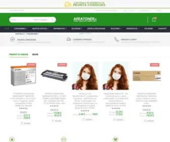 Areatoner.it(Vuole offrire una vasta gamma di prodotti di consumo sia originali che compatibili) Screenshot