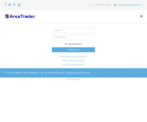 Areatrader.biz(AreaTrader Mercados eTrading) Screenshot