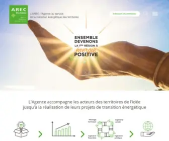 Arec-Occitanie.fr(L AREC Occitanie accompagne les collectivités locales de la région Occitanie / Pyrénées) Screenshot