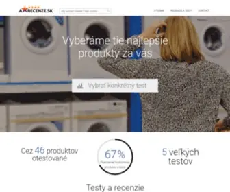 Arecenze.sk(Nezávislé recenzie a porovnávacie testy najlepších produktov) Screenshot