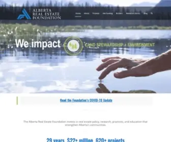 Aref.ab.ca(Alberta Real Estate Foundation) Screenshot