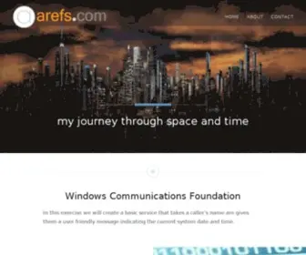 Arefs.com(My blog) Screenshot