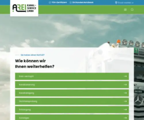 Arei-Kanalservice.de(Rufen Sie AREI an) Screenshot