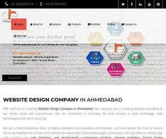 Areinfotech.com(Website Design Company) Screenshot