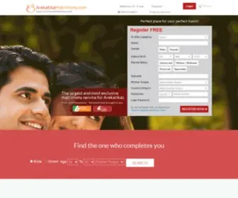 Arekatikamatrimony.com(Arekatika Matrimonial) Screenshot