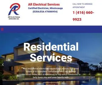 Arelectrical.ca(AR Electrical Services) Screenshot