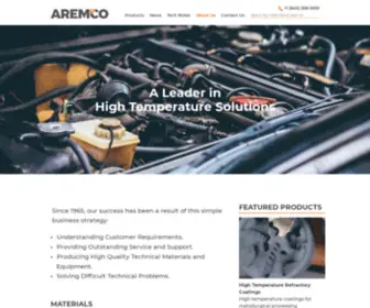 Aremco.com(High Temperature Adhesives) Screenshot