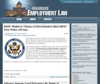 Aremploymentlaw.com(Cox, Sterling, McClure & Vandiver, PLLC) Screenshot