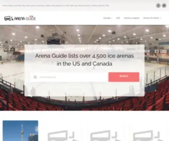 Arena-Guide.com(Arena Guide is the Largest Directory of Ice Rinks across the US and Canada) Screenshot