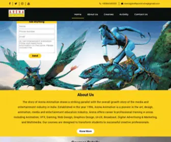 Arenaanimationcoimbatore.com(Animation and VFX Courses in Coimbatore) Screenshot