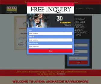 Arenabkp.com(Arena Animation) Screenshot