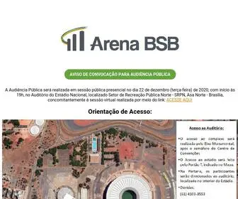 Arenabsb.com.br(Arena BSB) Screenshot