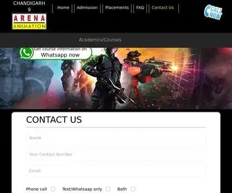 Arenachandigarh9.com(Arena Animation Chandigarh Sector 9) Screenshot