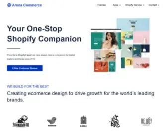Arenacommerce.com(Shopify Themes & Apps by Arenacommerce) Screenshot