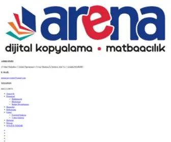 Arenacopycenter.com(Arena Ozalit) Screenshot