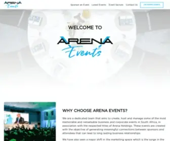 Arenaevents.africa(Arena Events) Screenshot