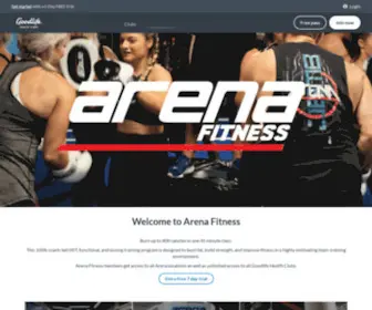 Arenafitnessmma.com.au(Arena Classes) Screenshot