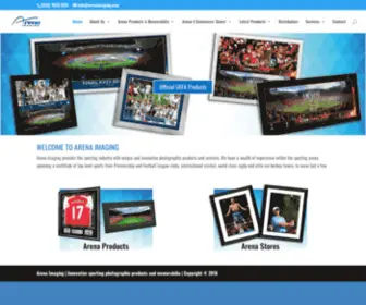 Arenaimaging.com(Innovative sporting photographic products and memorabilia) Screenshot