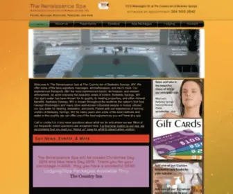 Arenaissancespa.com(Renaissance Spa at The Country Inn of Berkeley Springs) Screenshot