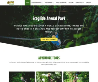 Arenalecoglide.com(Ecoglide Arenal Park) Screenshot