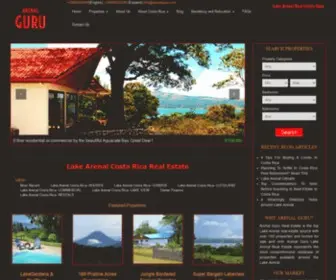 Arenalguru.com(Lake Arenal Real Estate Costa Rica) Screenshot