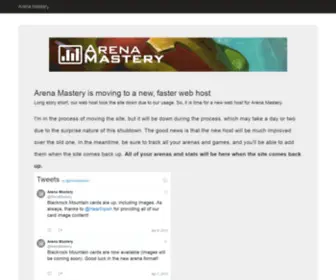 Arenamastery.com(Arena Mastery) Screenshot