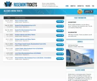 Arenarosemont.com(Allstate Arena Rosemont) Screenshot
