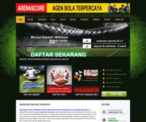 Arenascore.org(Arenascore) Screenshot