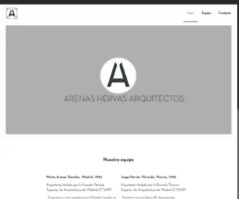 Arenashervas.com(Arenas Hervás Arquitectos) Screenshot