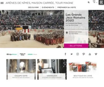 Arenes-Nimes.com(Arènes de Nîmes) Screenshot